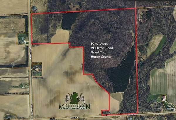 92 Acres of Land for Sale in Owendale, Michigan