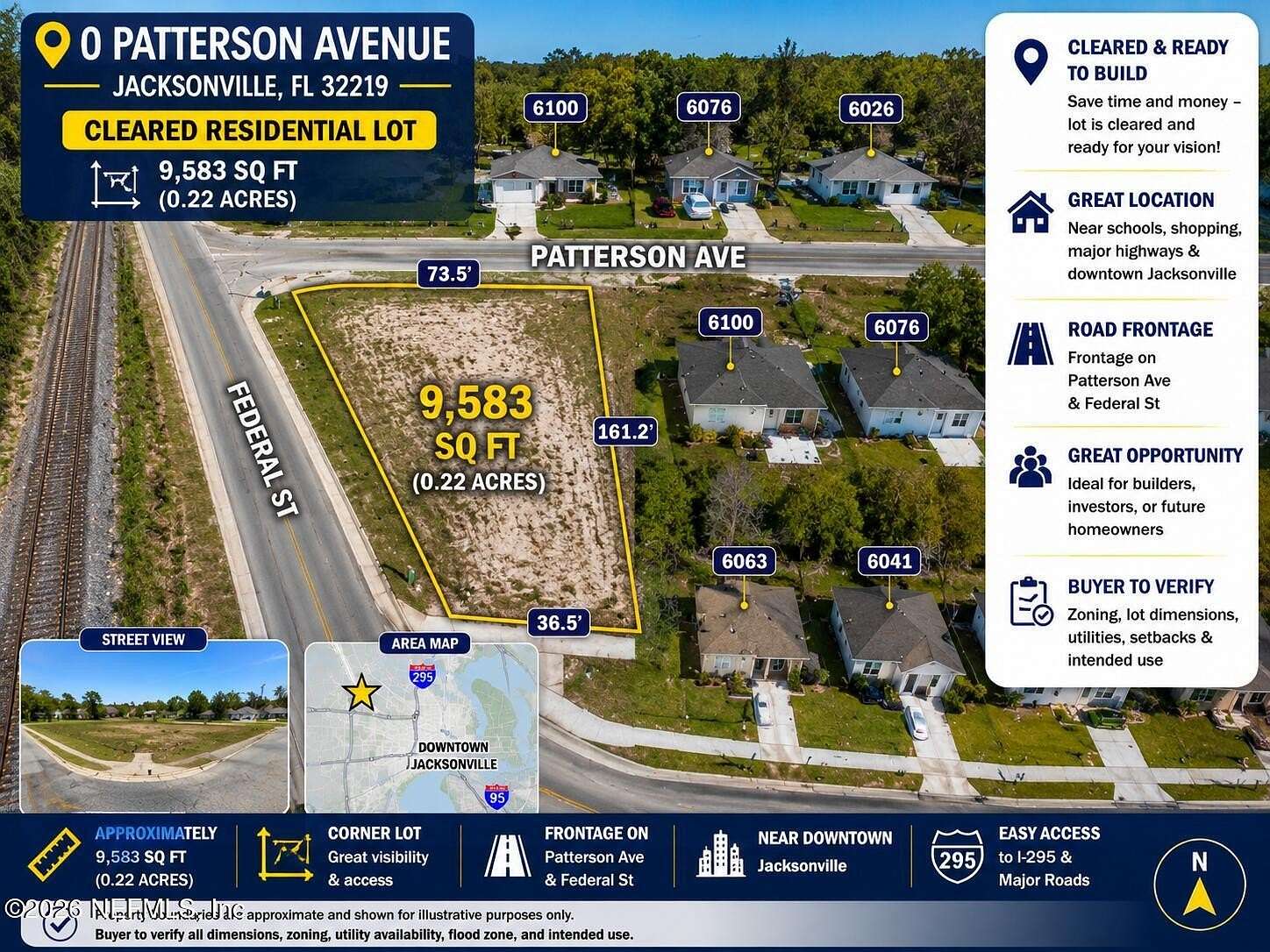 0.22 Acres of Residential Land for Sale in Jacksonville, Florida