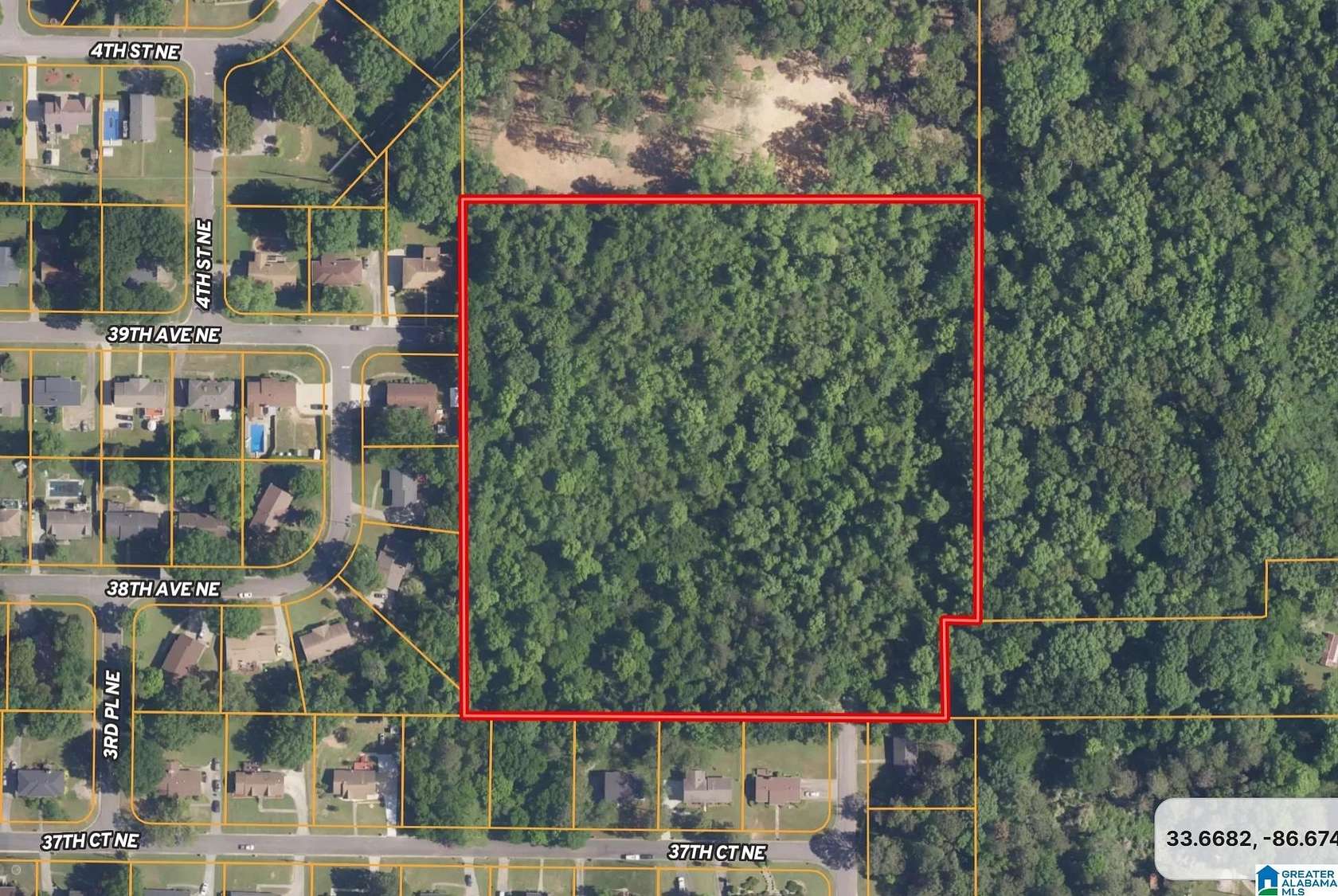 10 Acres of Residential Land for Sale in Center Point, Alabama