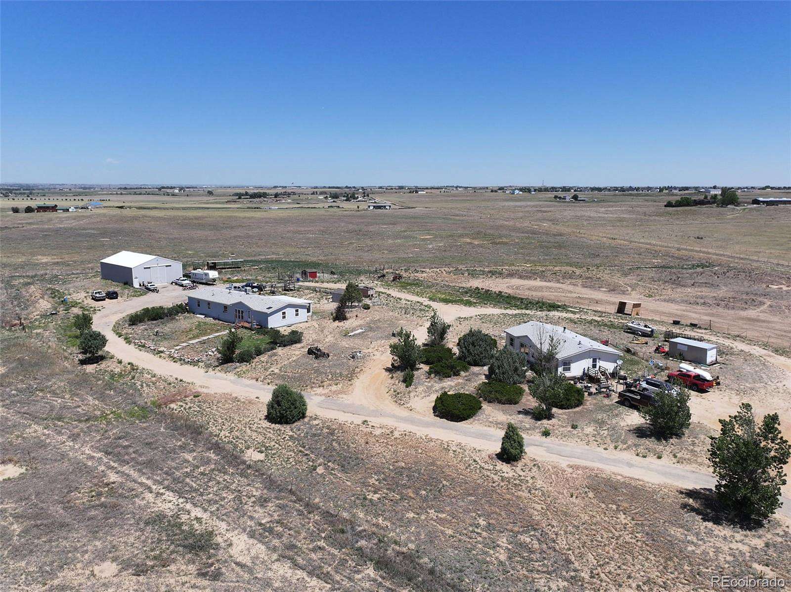41.7 Acres of Agricultural Land with Home for Sale in Brighton, Colorado