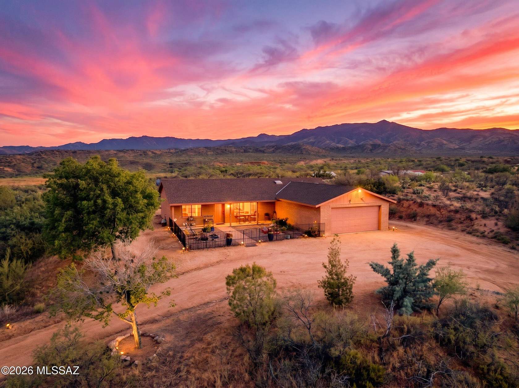 5 Acres of Land with Home for Sale in Oracle, Arizona