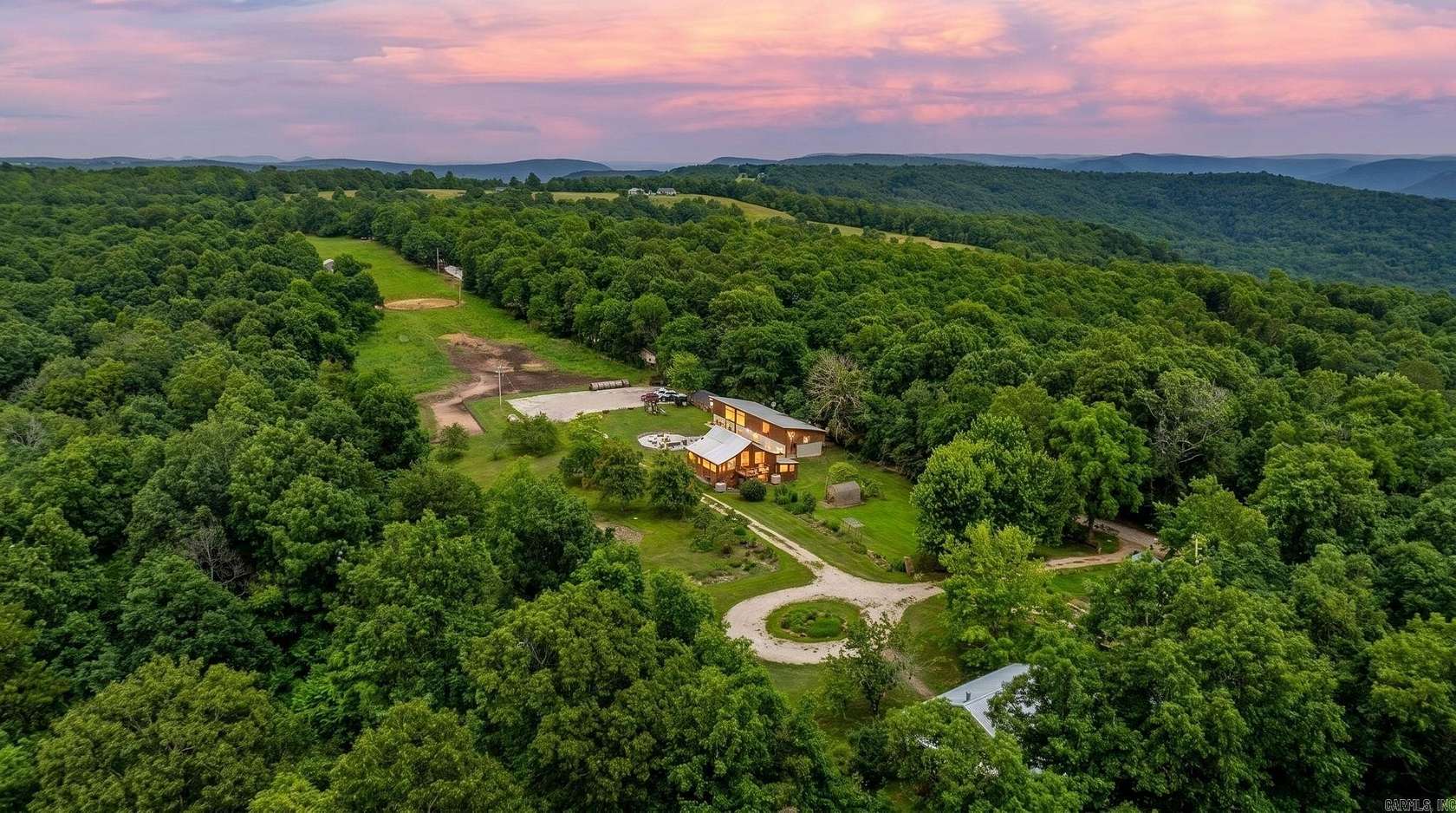 18 Acres of Land with Home for Sale in Jasper, Arkansas
