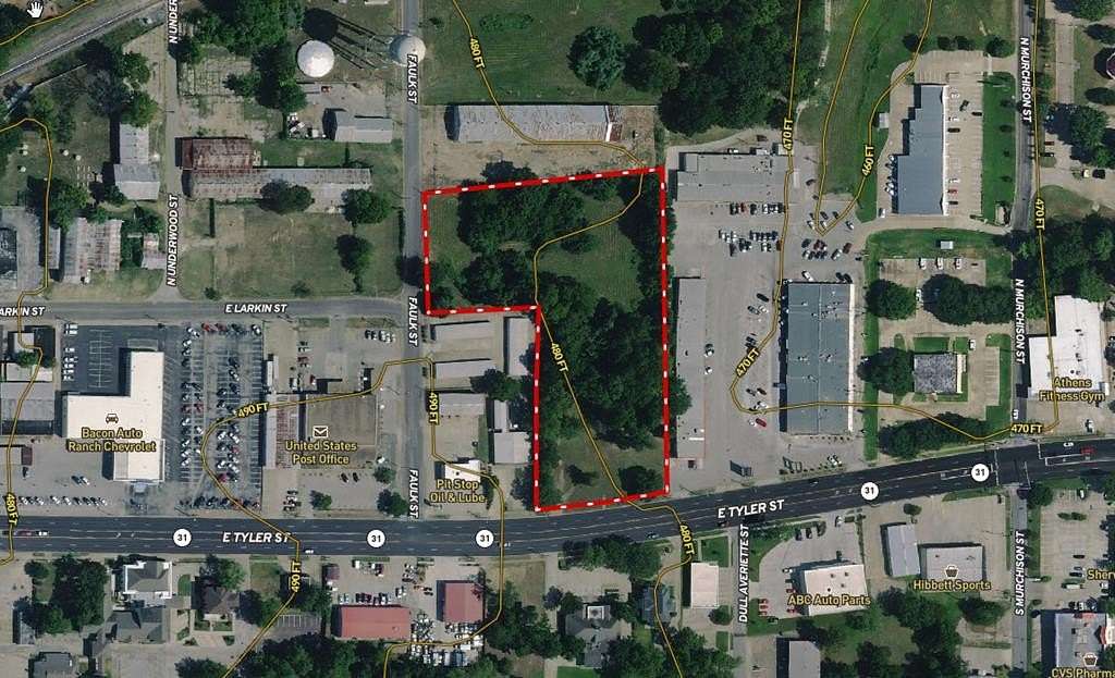 3.63 Acres of Commercial Land for Sale in Athens, Texas