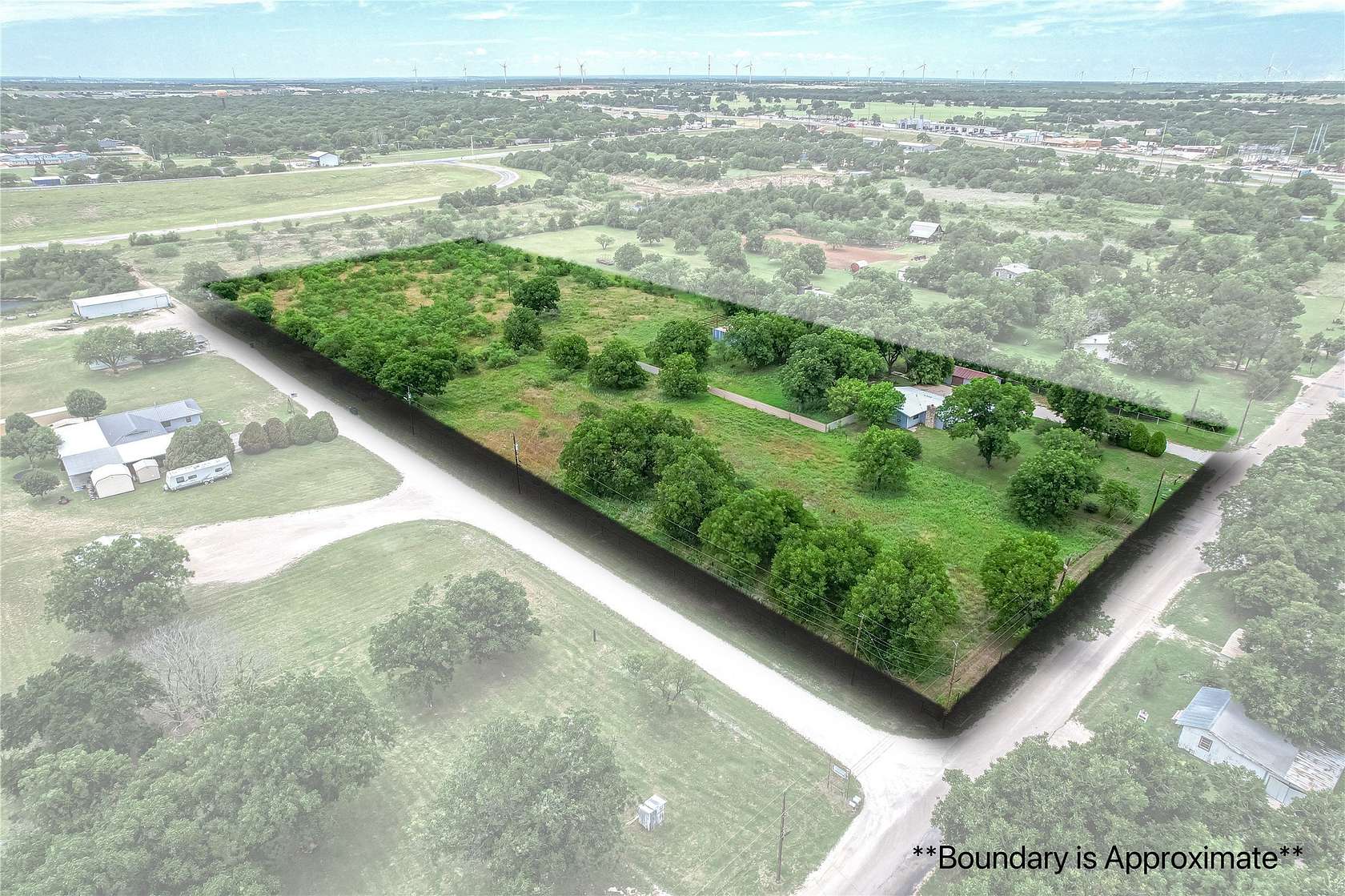 6.53 Acres of Land with Home for Sale in Clyde, Texas