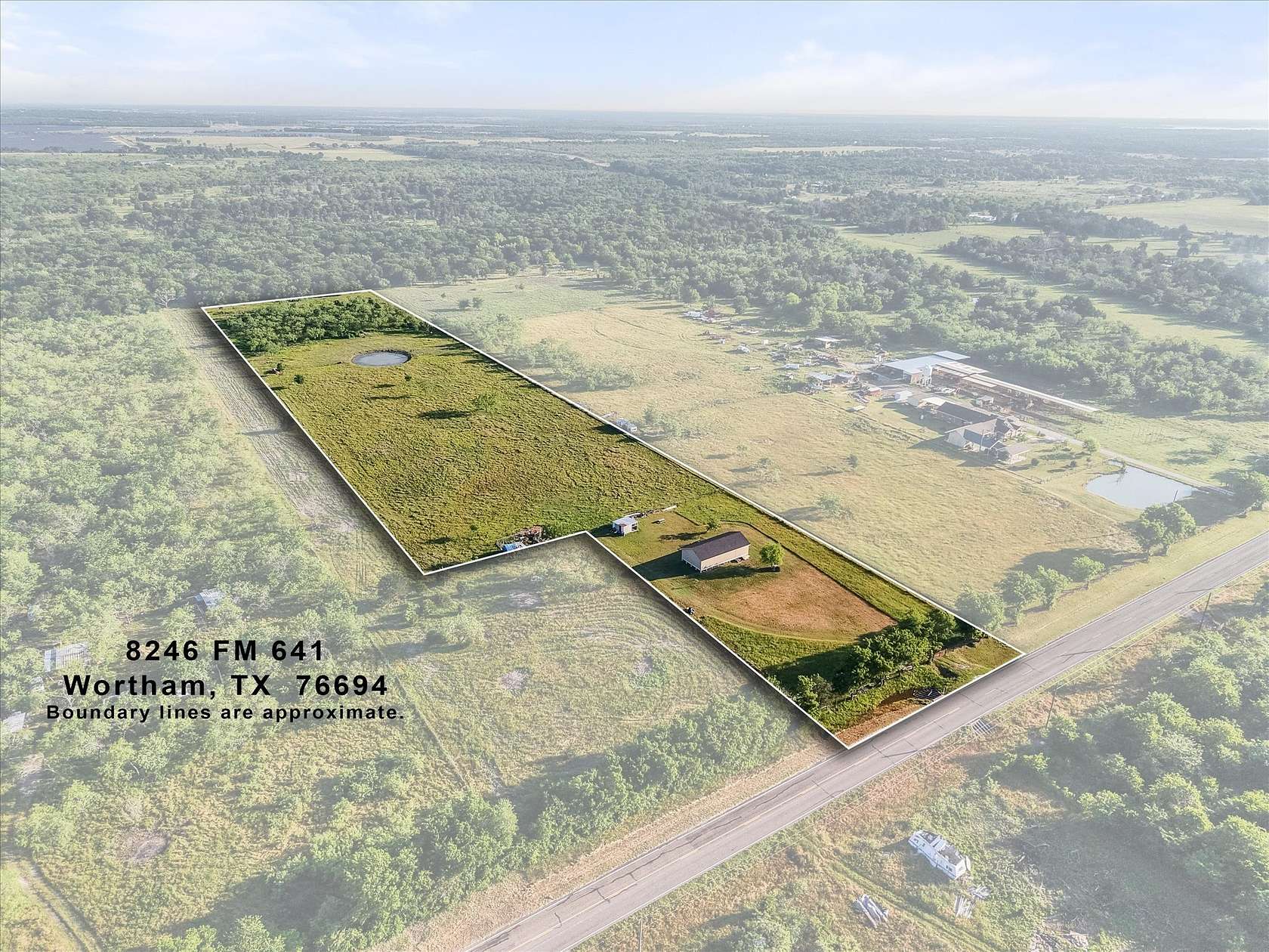10.2 Acres of Land for Sale in Wortham, Texas