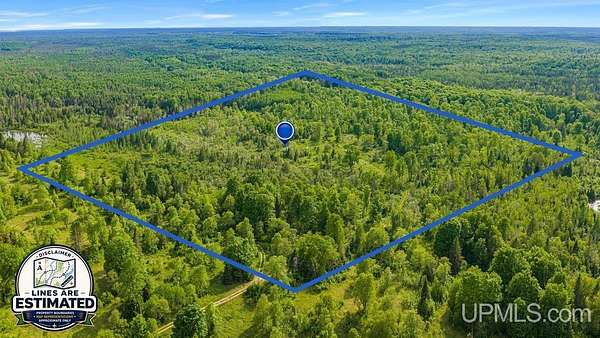 40 Acres of Recreational & Residential Land for Sale in Rapid River, Michigan