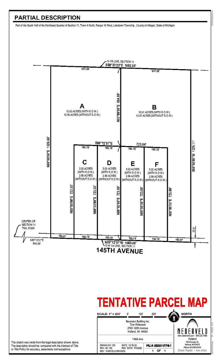 3 Acres of Residential Land for Sale in Holland, Michigan