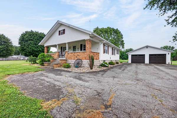 5 Acres of Land with Home for Sale in Bedford, Indiana