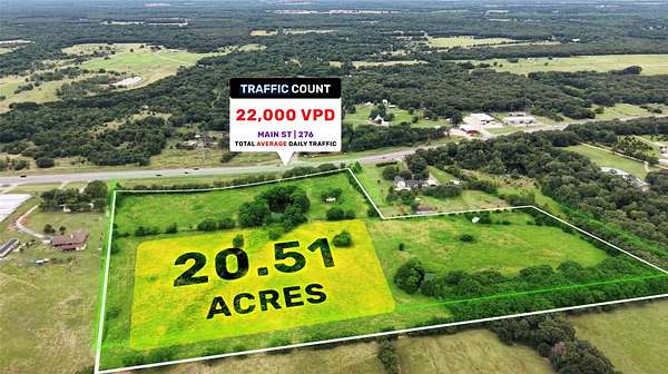 20.5 Acres of Land for Sale in Quinlan, Texas