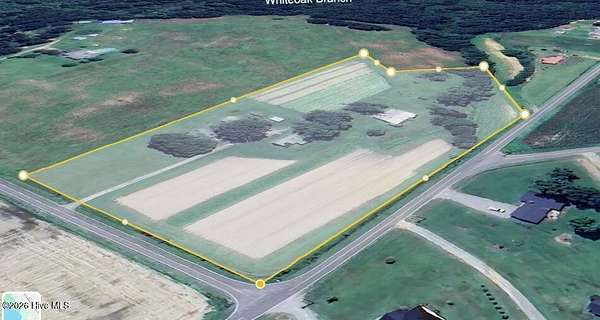 8.22 Acres of Land with Home for Sale in Mount Olive, North Carolina