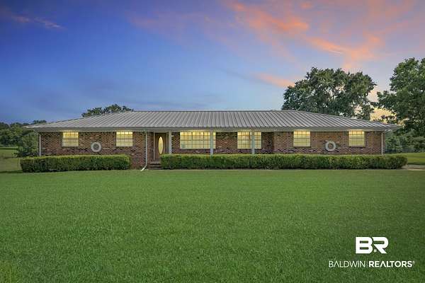 38 Acres of Land with Home for Sale in Robertsdale, Alabama