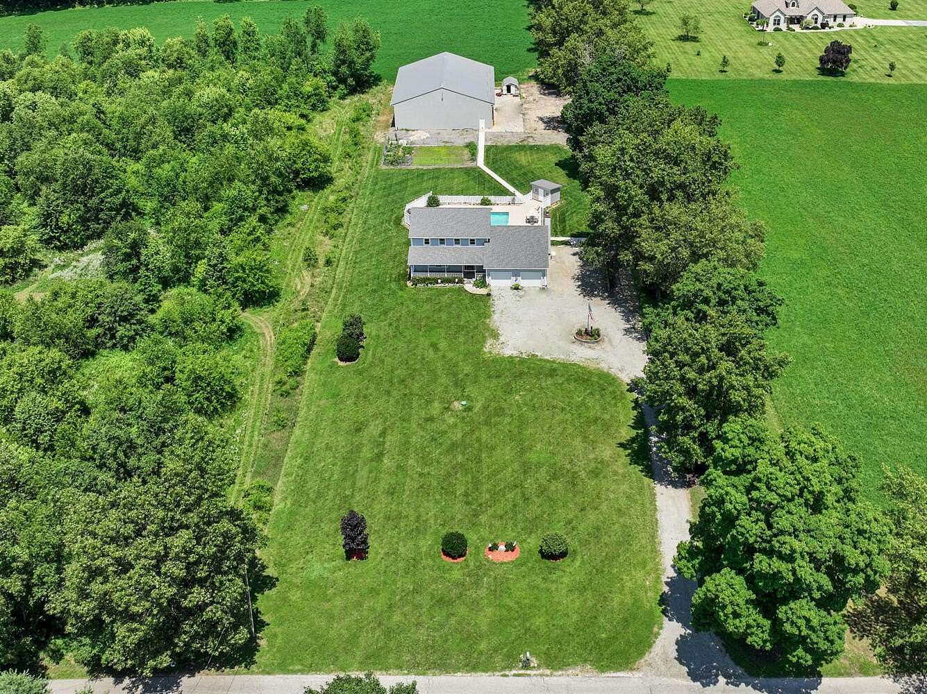 2 Acres of Land with Home for Sale in Mill Creek, Indiana