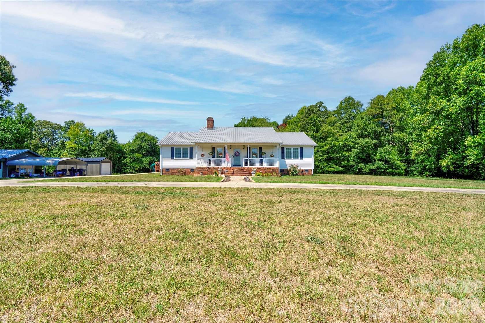 8.45 Acres of Land with Home for Sale in Shelby, North Carolina
