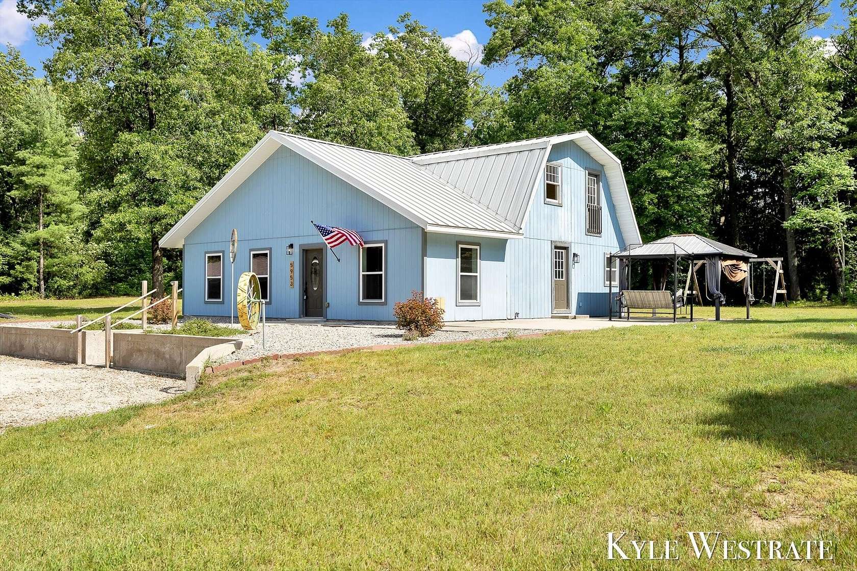 5.29 Acres of Land with Home for Sale in Newaygo, Michigan