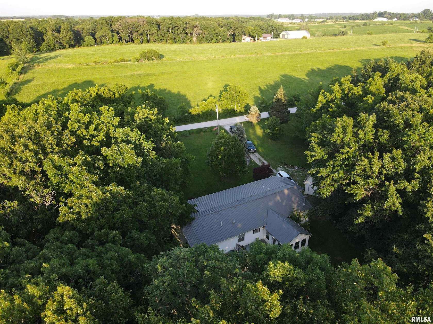 30 Acres of Recreational Land with Home for Sale in Liberty, Illinois
