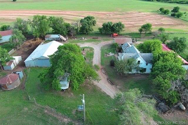 130 Acres of Land with Home for Sale in Covington, Oklahoma