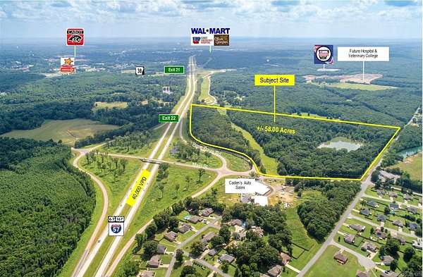 58 Acres of Land for Sale in Austin, Arkansas