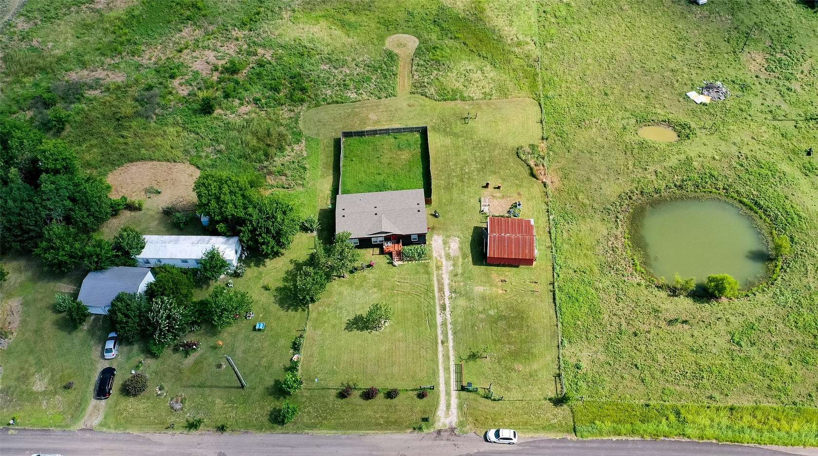 2 Acres of Land with Home for Sale in Campbell, Texas