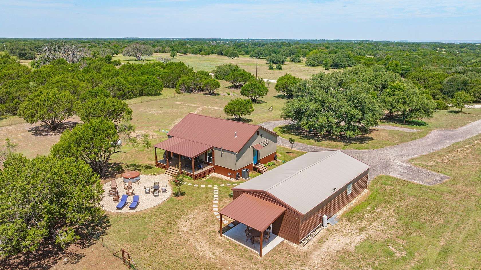 5 Acres of Land with Home for Sale in Meridian, Texas