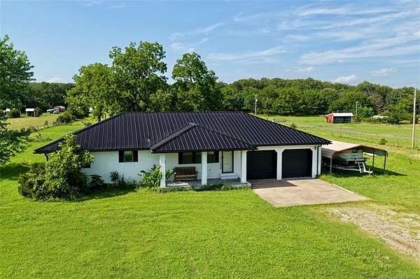 5 Acres of Land with Home for Sale in Porum, Oklahoma