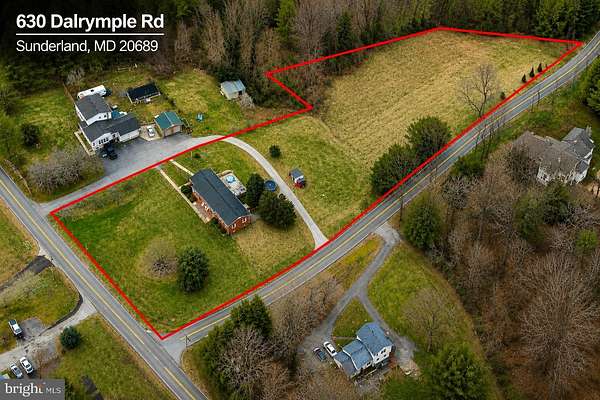 2.4 Acres of Land with Home for Sale in Sunderland, Maryland