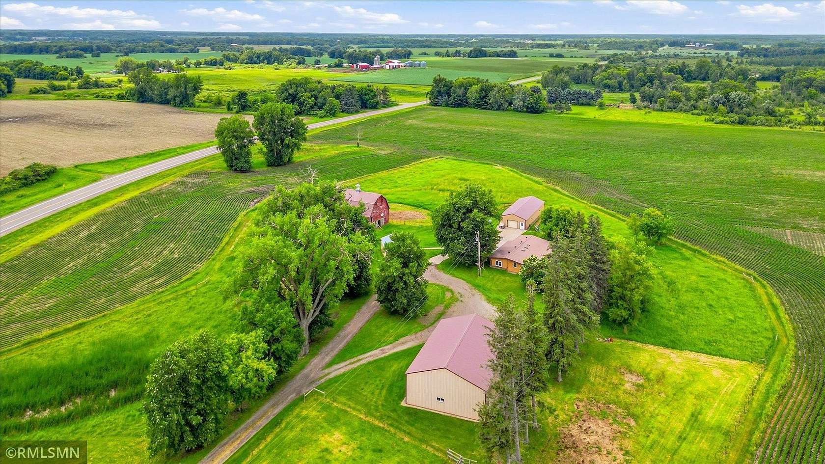 15 Acres of Land with Home for Sale in Braham, Minnesota