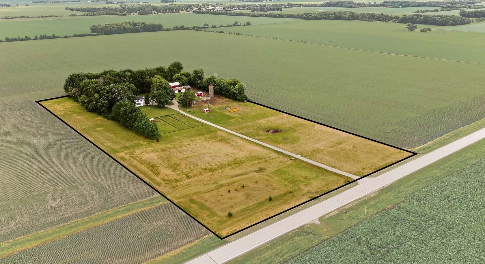 10 Acres of Land with Home for Sale in Hayfield, Minnesota