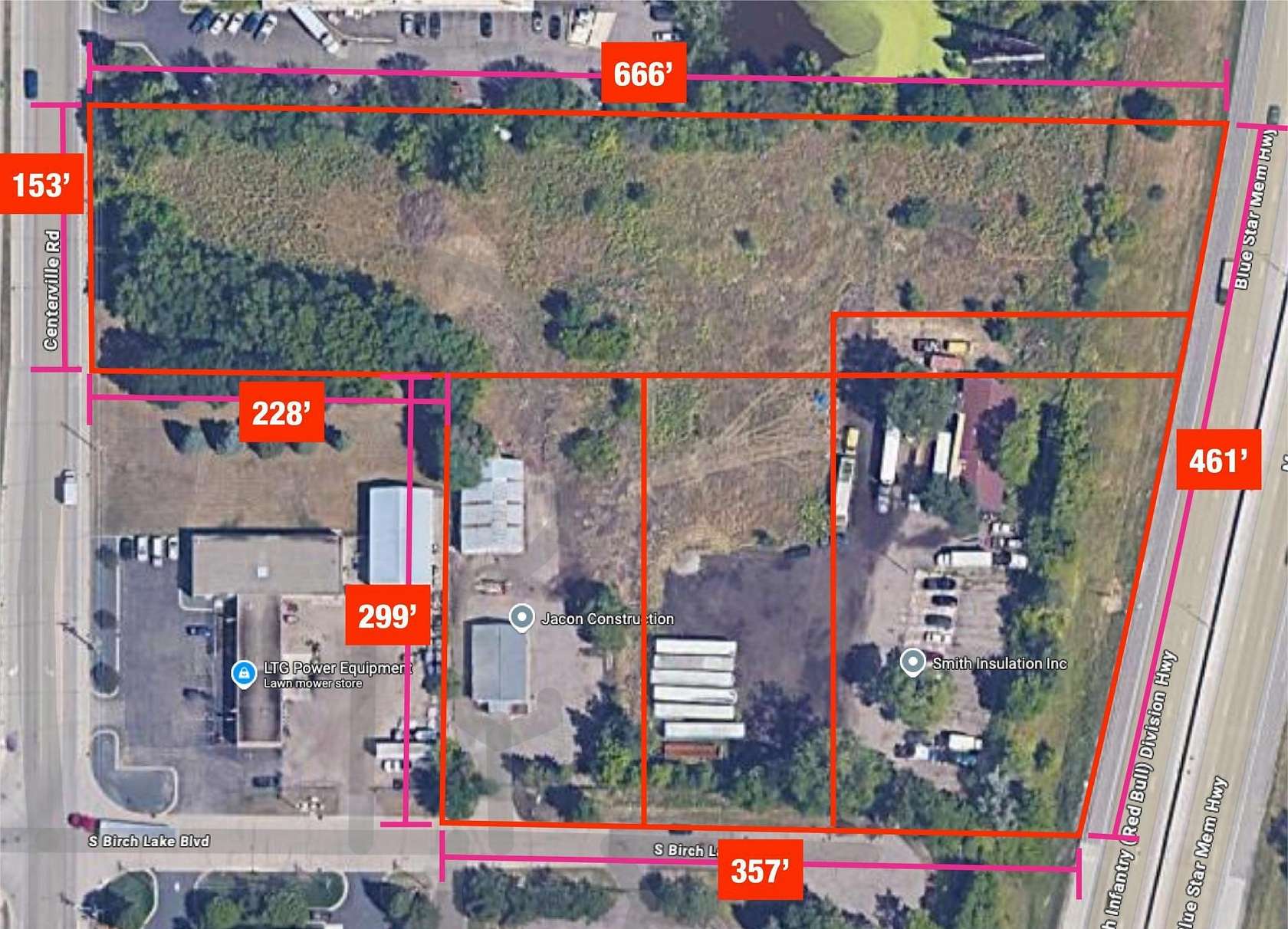5 Acres of Commercial Land for Sale in White Bear Lake, Minnesota