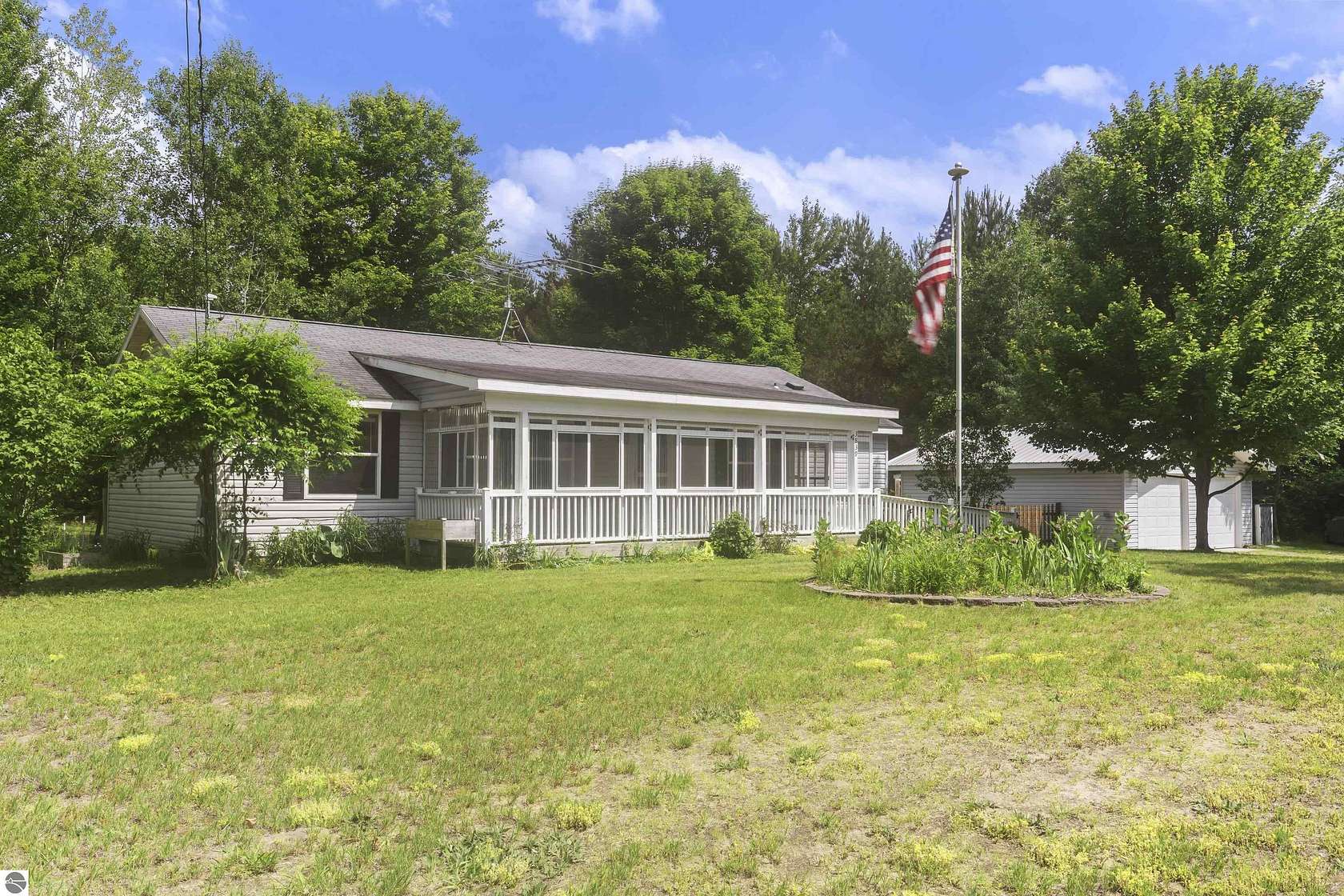 5.42 Acres of Land with Home for Sale in Benzonia, Michigan