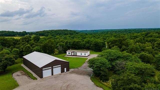 3.5 Acres of Land with Home for Sale in Hulbert, Oklahoma