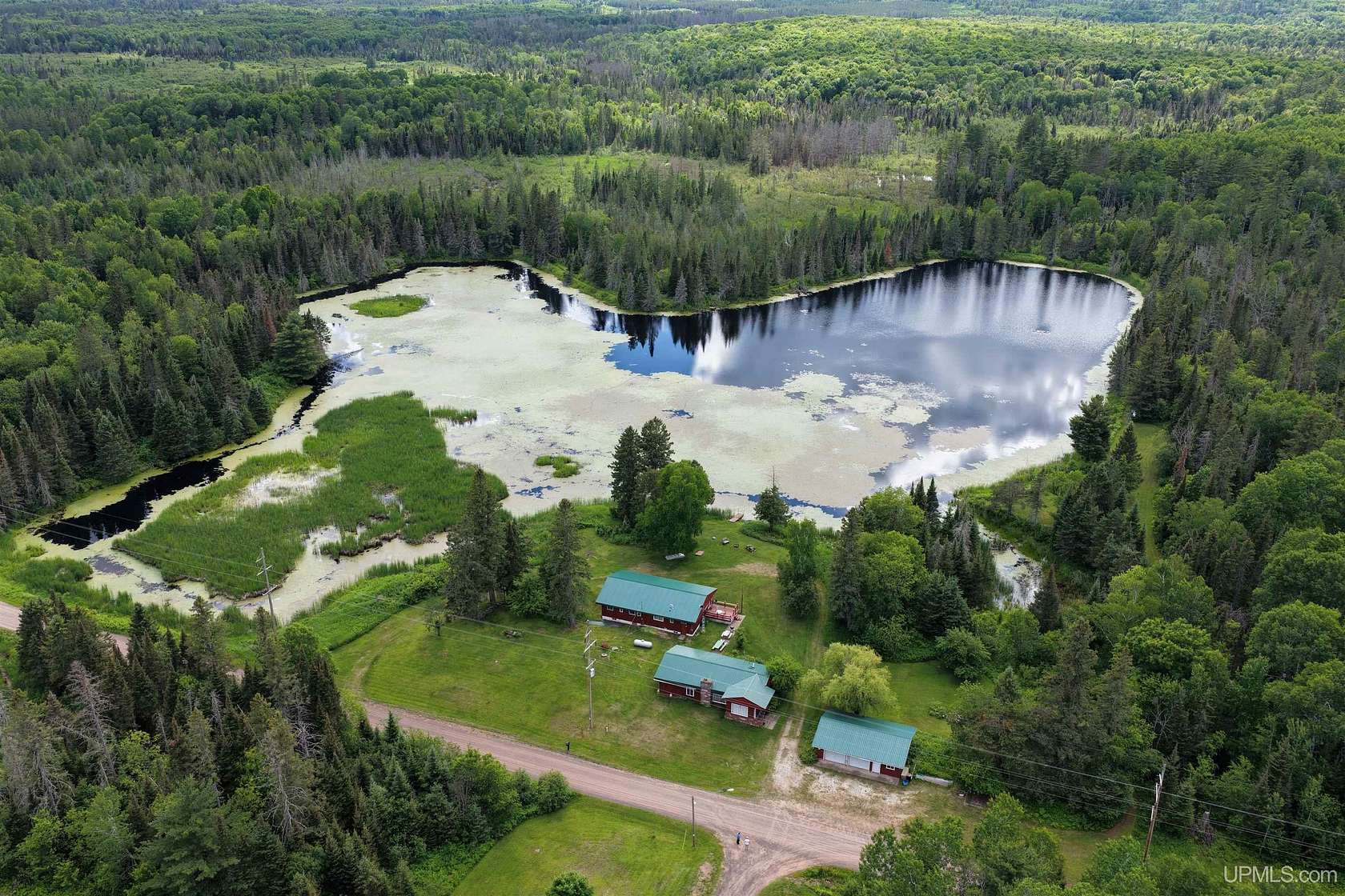 33.5 Acres of Recreational Land with Home for Sale in Bruce Crossing, Michigan