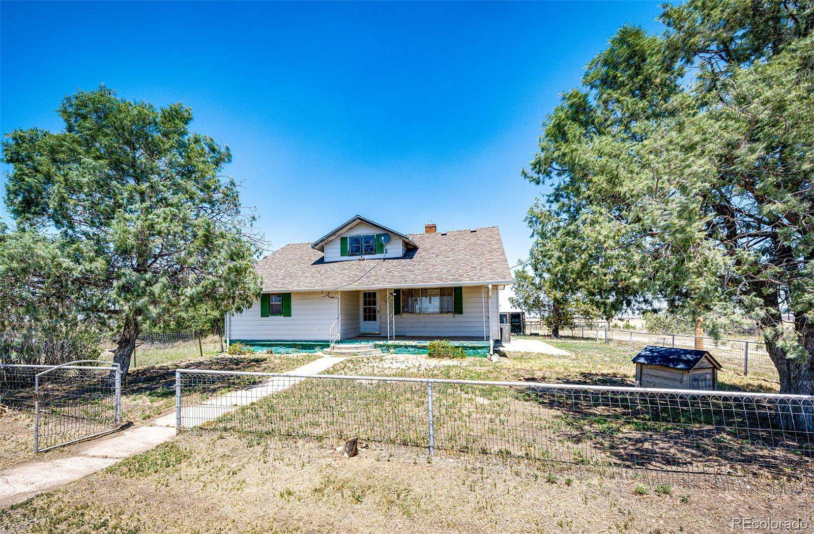 40 Acres of Agricultural Land with Home for Sale in Bennett, Colorado