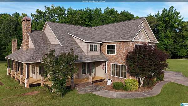 11 Acres of Land with Home for Sale in Wilsonville, Alabama