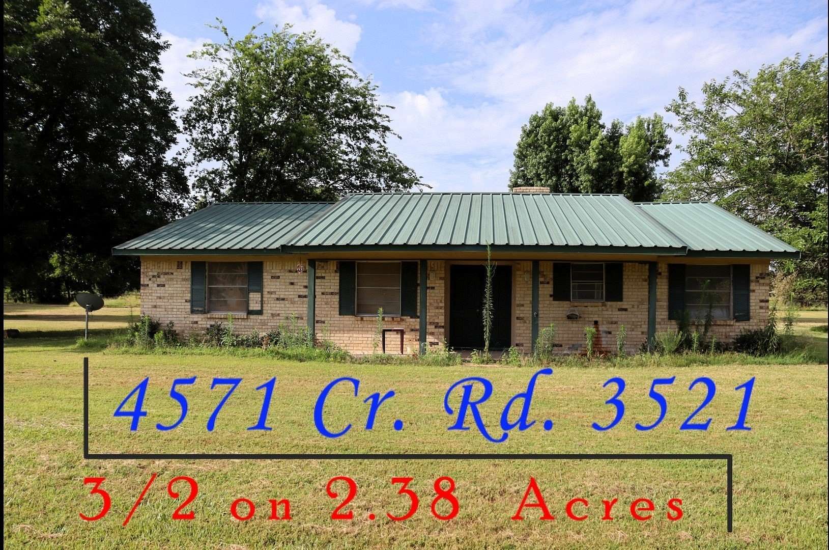 2.38 Acres of Land with Home for Sale in Greenville, Texas
