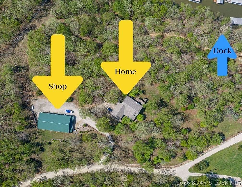 8 Acres of Land with Home for Sale in Sunrise Beach, Missouri