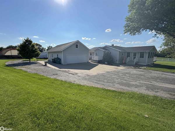 10.5 Acres of Land with Home for Sale in Creston, Iowa
