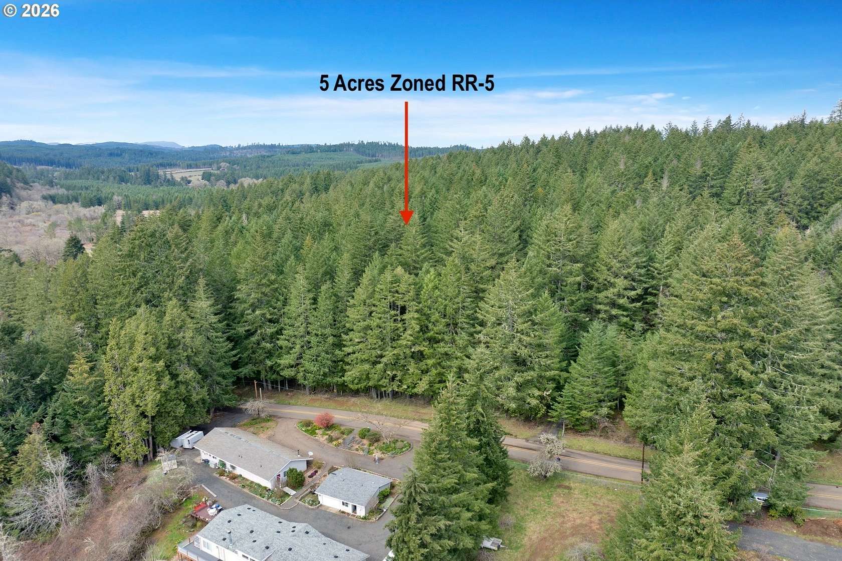 5 Acres of Residential Land for Sale in Cheshire, Oregon