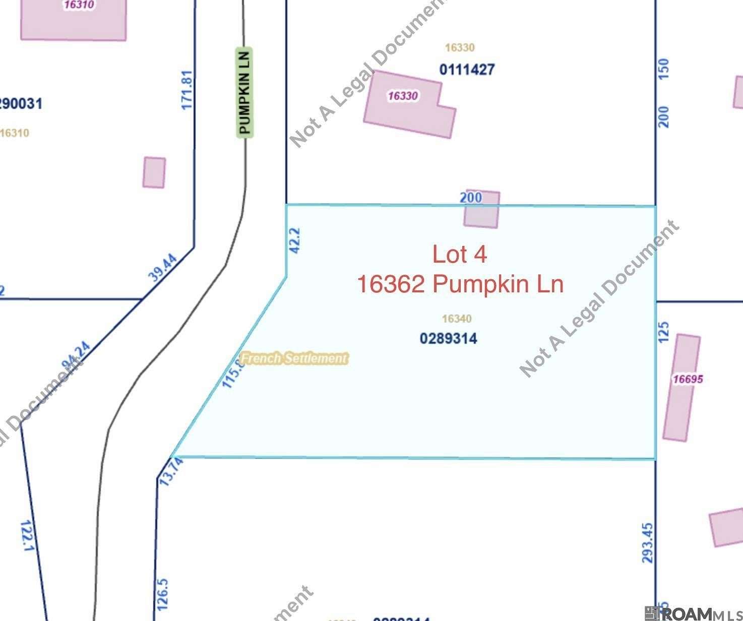 0.5 Acres of Land for Sale in French Settlement, Louisiana