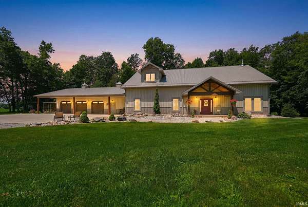 16 Acres of Recreational Land with Home for Sale in Tippecanoe, Indiana