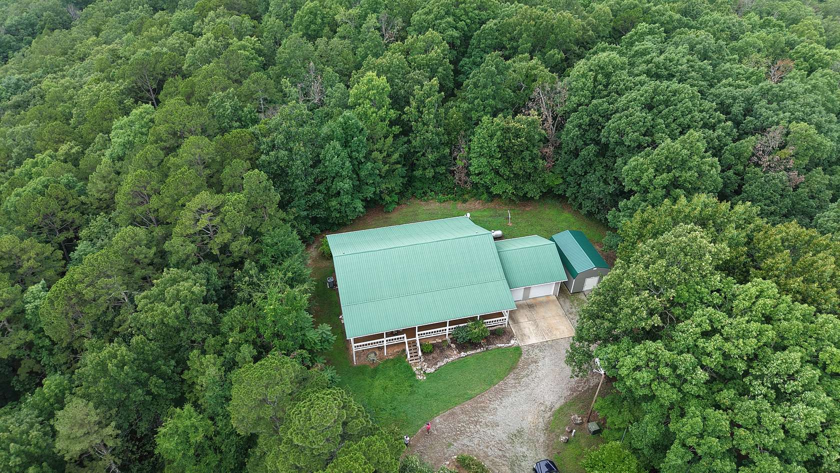 10 Acres of Recreational Land with Home for Sale in Wideman, Arkansas