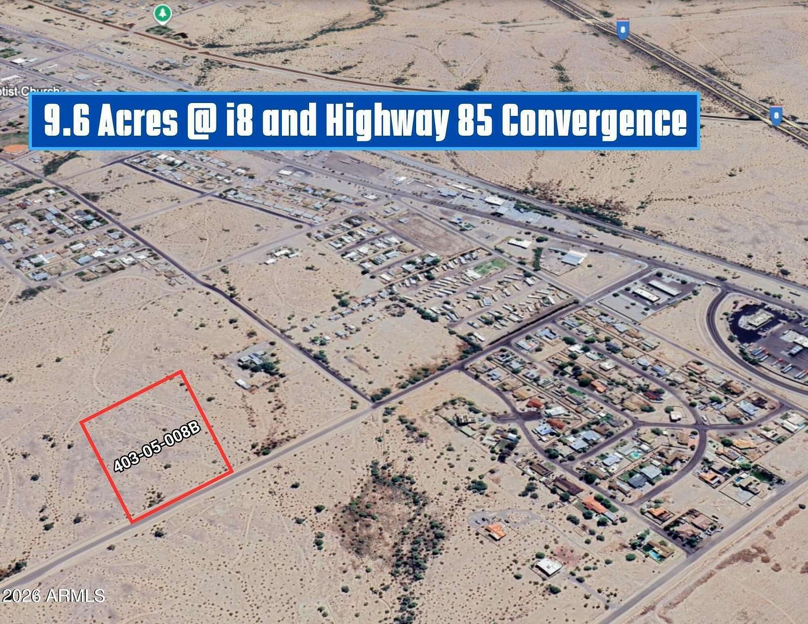 9.6 Acres of Residential Land for Sale in Gila Bend, Arizona