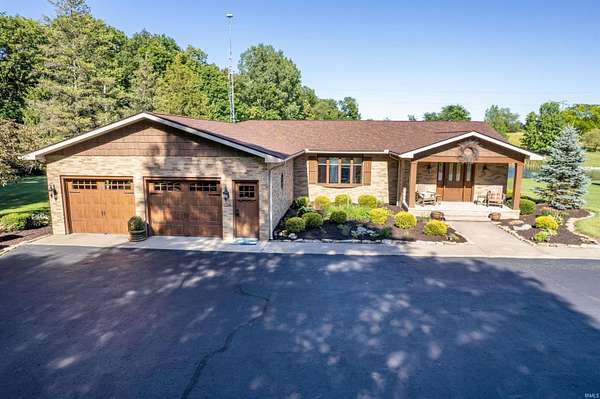8.89 Acres of Land with Home for Sale in Huntington, Indiana