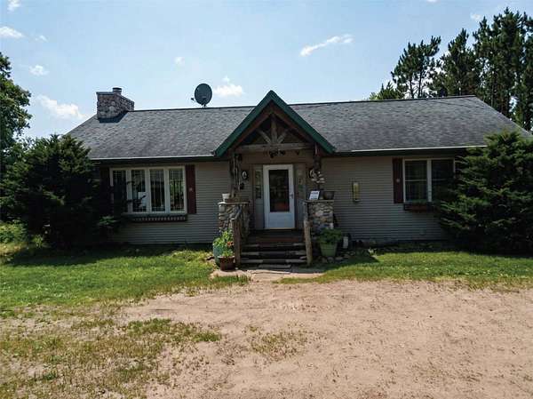 16 Acres of Recreational Land with Home for Sale in Chetek, Wisconsin