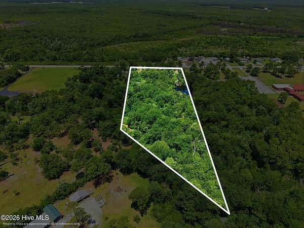 4.63 Acres of Land with Home for Sale in Newport, North Carolina