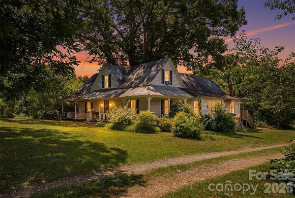 4.76 Acres of Land with Home for Sale in Statesville, North Carolina