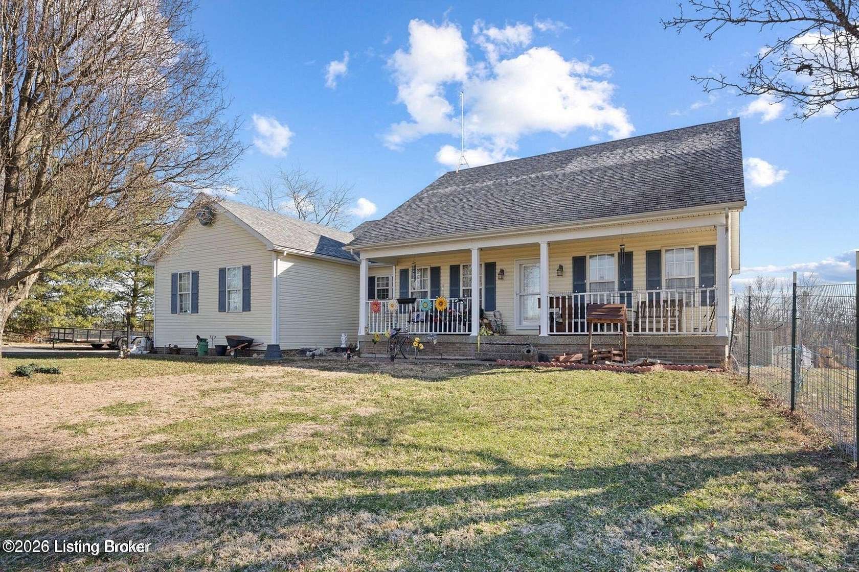 6.87 Acres of Land with Home for Sale in Taylorsville, Kentucky