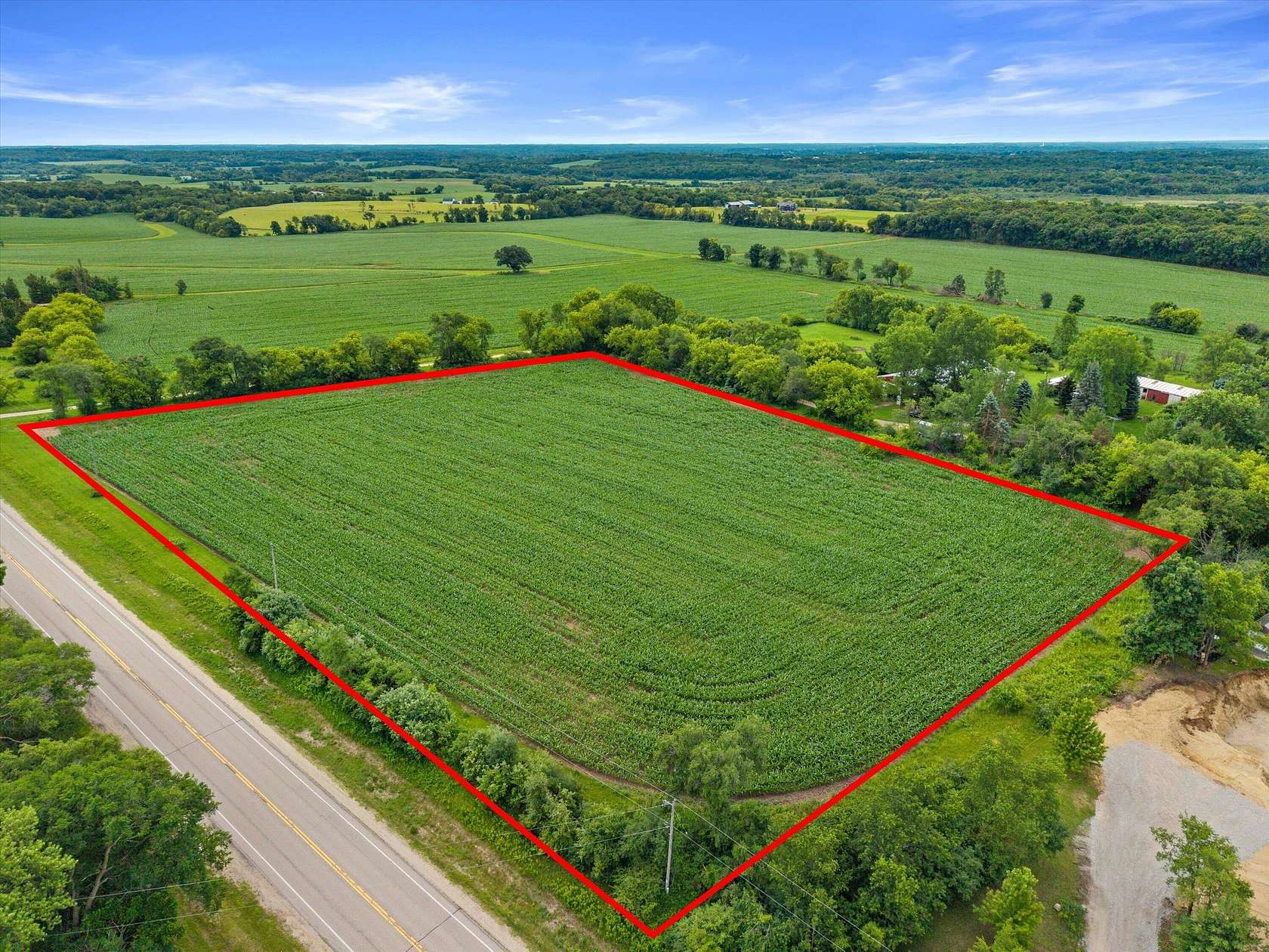 6.9 Acres of Residential Land for Sale in Burlington, Wisconsin