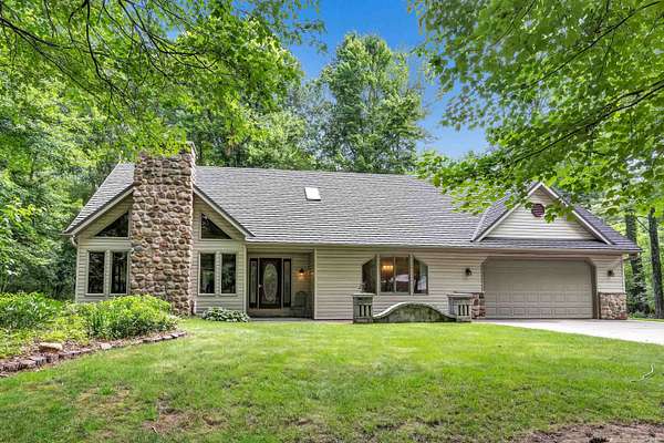 13.7 Acres of Recreational Land with Home for Sale in Scandinavia, Wisconsin