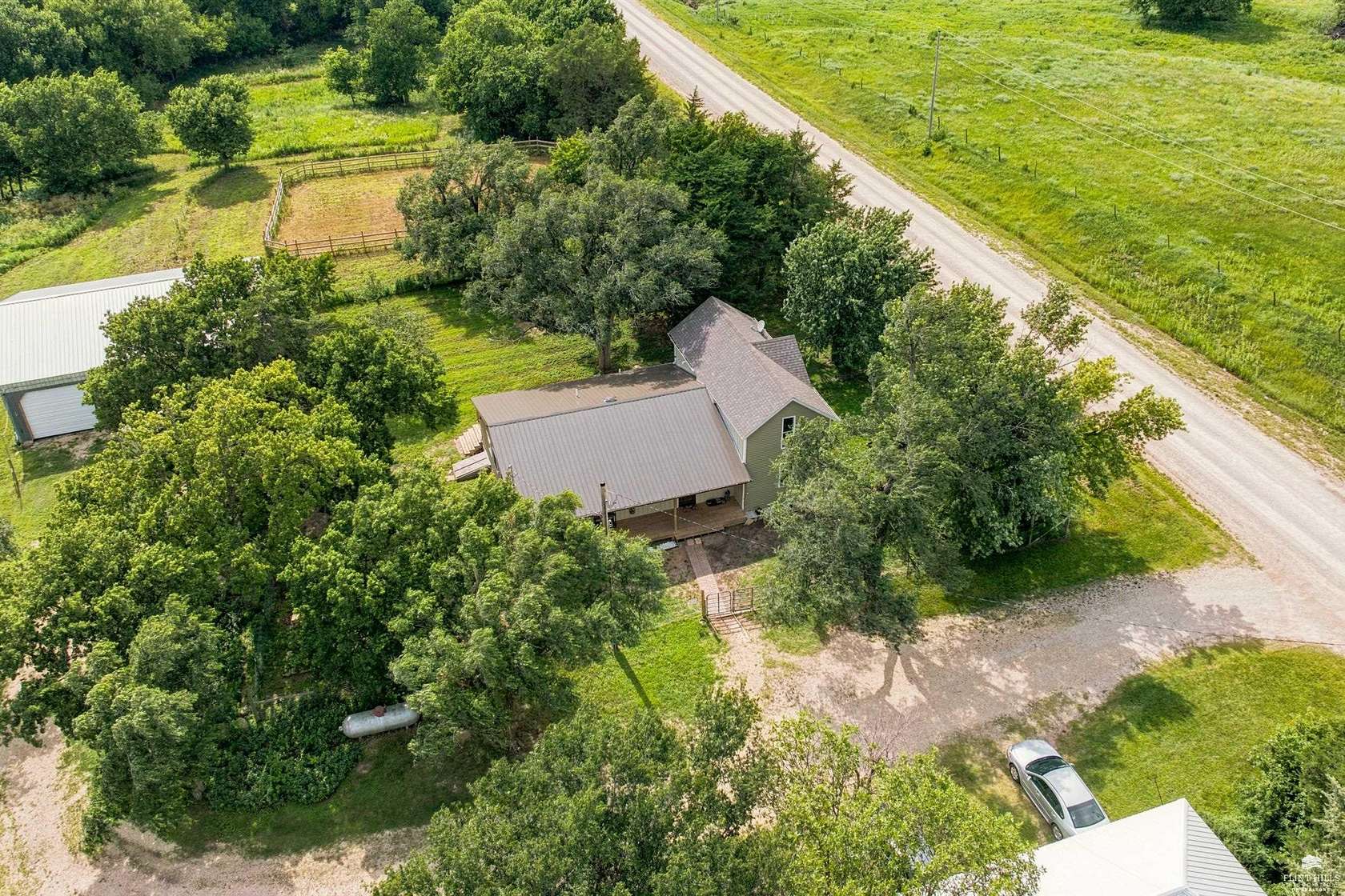 8.5 Acres of Land with Home for Sale in Chapman, Kansas