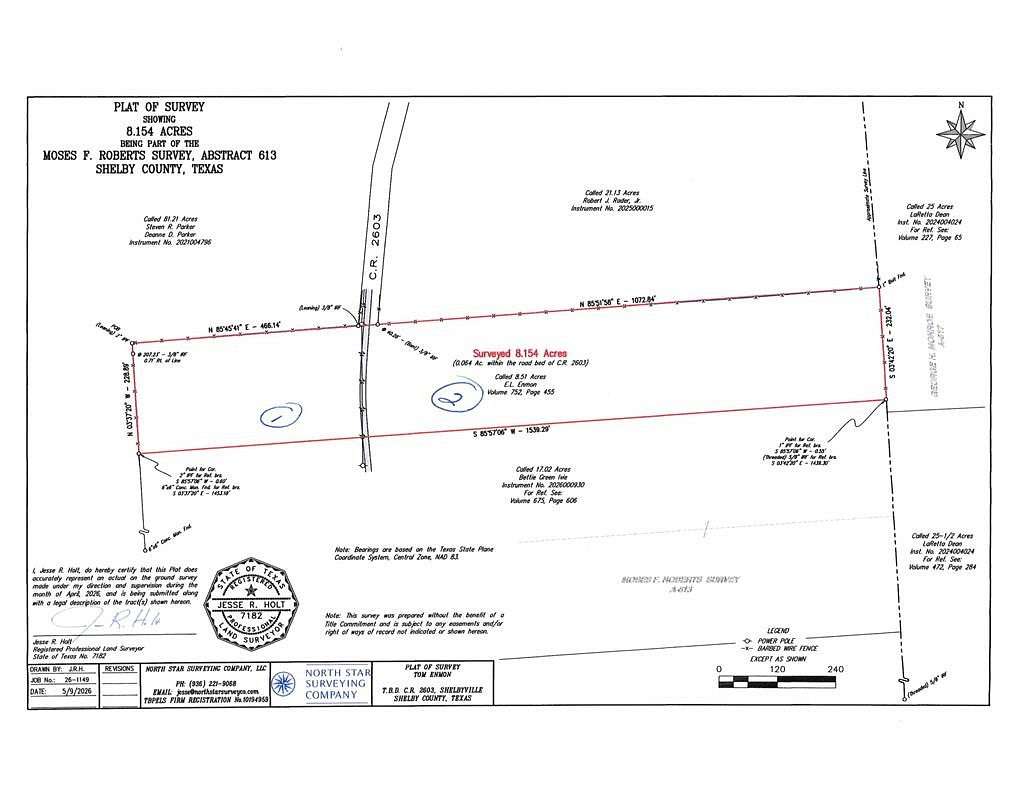 5.76 Acres of Land for Sale in Shelbyville, Texas